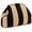 A, variant on Striped Woven Clutch Makeup Bag for Women, Elegant Stylish Large Capacity Everything Dumpling Pouch for Everyday