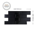 thumbnail image 2 of Smart Tiles Peel and Stick Backsplash, 5 Adhesive Tiles, Oslo Black, 22.56"x10.87", 2 of 5