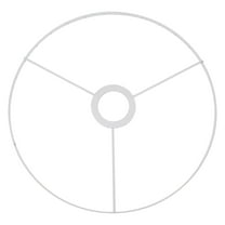 HEALEEP Lamp Shade Hardware Lampshade Frame White Iron 1Pack 11In