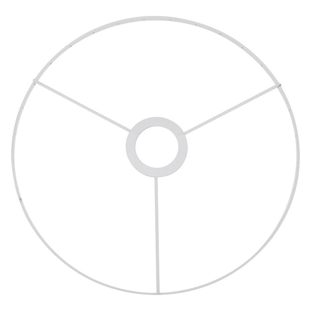 Marco de pantalla de lámpara de 28 cm, cubierta de lámpara de alambre de una sola capa, soporte de pantalla de lámpara de hierro, jaula