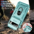 thumbnail image 2 of for Google Pixel 8 3-in-1 Phone Case with Slide Camera Cover, Build in 360° Rotating Ring Kickstand, Military Grade Protective Shockproof Heavy Duty Anti-fall Phone Case for Google Pixel 8,G, 2 of 10
