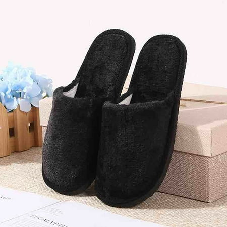 

Long Plush Cotton Slippers Home Indoor Shoes Winter Slippers