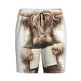 thumbnail image 6 of Daiia Relaxed Cute Cow Reading Mens Woven Stretch Pajama Short,Short Pajama Pants-X-Large, 6 of 7