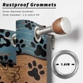 thumbnail image 2 of Outdoor Curtains for Patio Waterproof, Navy Blue Brown Outdoor Privacy Panels Grommet, Rustic Farmhouse Dog Paw Vintage Blackout Outside Curtains for Porch/Cabana/Pergola/Gazebo 54"x84", 1 Panel, 2 of 8