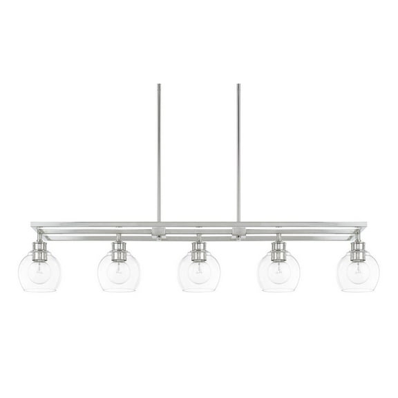 Mid-Century 5 Light Island In Modern Style 47 High By 8.5 Wide-Polished Nickel Finish Capital Lighting 821151Pn-426