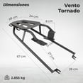 thumbnail image 2 of Parrilla para moto MATCH IO Negro, 2 of 4