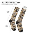 thumbnail image 2 of Lsque Cute Dog Pattern Sport Compression Socks for Men & Women 15-20 mmHg Knee High Nurse Pregnant Running Medical and Travel Athletic, 2 of 6