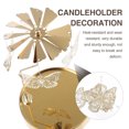 thumbnail image 3 of 1PC Stainless Steel with Tray Candlestick Home Candlelight Dinner Candleholder, 3 of 7