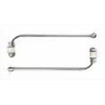 thumbnail image 3 of Urbanest 1/2” Adjustable Wall Mounted Swing Arm Rods, 14"-24", Brushed Steel, 3 of 4