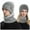 Grey, variant on LUOGENLI Sun Hats For Women White Men's and Women's Winter Knitted Windproof Hood Scarf Coif Winter Knit Hat Warm Hats for Adult Cowboy Hat Mens Cowboy Hat Holder Macrame