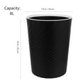 thumbnail image 2 of SWETRACE Recycling Bin Black Striped 2Pcs 8L, 2 of 8