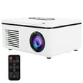 thumbnail image 2 of Mini 4:3/16:9 Portable 1080p HD Projector, LED Projector, For Office Meeting Home Theater White, 2 of 8