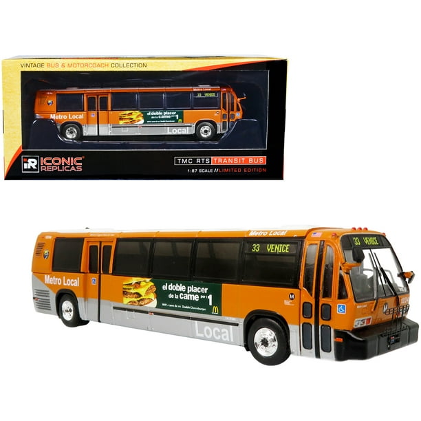 Diecast TMC RTS Transit Bus Metro Local Los Angeles "33 Venice