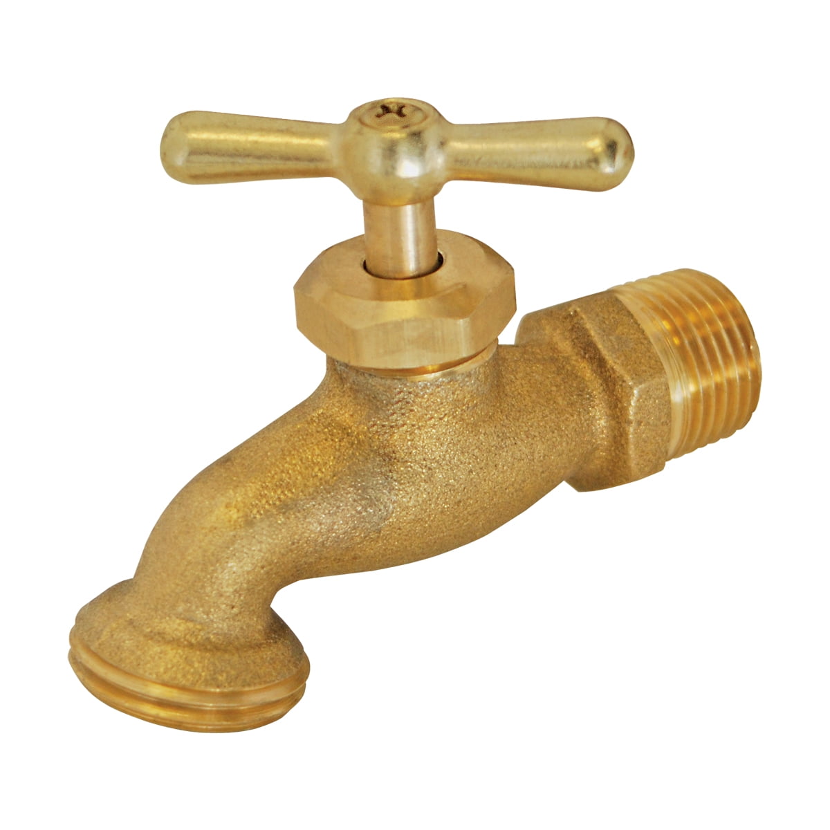 EZFLO 20183 Irrigation Hose Bibb Fittings, 3/4 inch MIP x 3/4 inch MHT