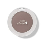 100% PURE Pressed Powder Eye Shadow (Fruit Pigmented), Mink, Shimmer Eyeshadow, Buildable Pigment, Easy to Apply, Natural Makeup (Medium Plum Brown) - 0.07 oz