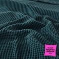 thumbnail image 2 of Great Bay Home All-Season Waffle Cotton Bed Blanket 102x90 (King, Peacock), 2 of 6