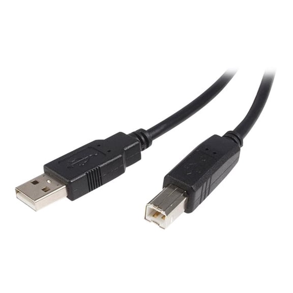 USB A to USB B Cable Startech USB2HAB3M Black