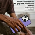 thumbnail image 6 of Mantto Cases for iPhone 15 Plus Case Compatible with MagSafe Kickstand Vegan Luxury Leather Slim Classic Luxury Elegant Thin Protective Cover For iPhone 15 Plus, Purple, 6 of 10