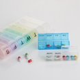 thumbnail image 3 of Coofit Pill Organizer Case Clear - 7 Days 4 Times A Day Vitamin Container Pill Holder, 3 of 7