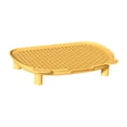 thumbnail image 3 of Tapete para de gatos de interior, protección para el suelo, taburete de pedal reutilizable de doble capa para interiores, bandeja recogedora amarillo, 3 of 7