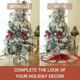 thumbnail image 6 of dinii Christmas Tree Skirt 36 Inch Xmas Pine Trees Soft Holiday Decoration (Red & Green) TS31-36, 6 of 6