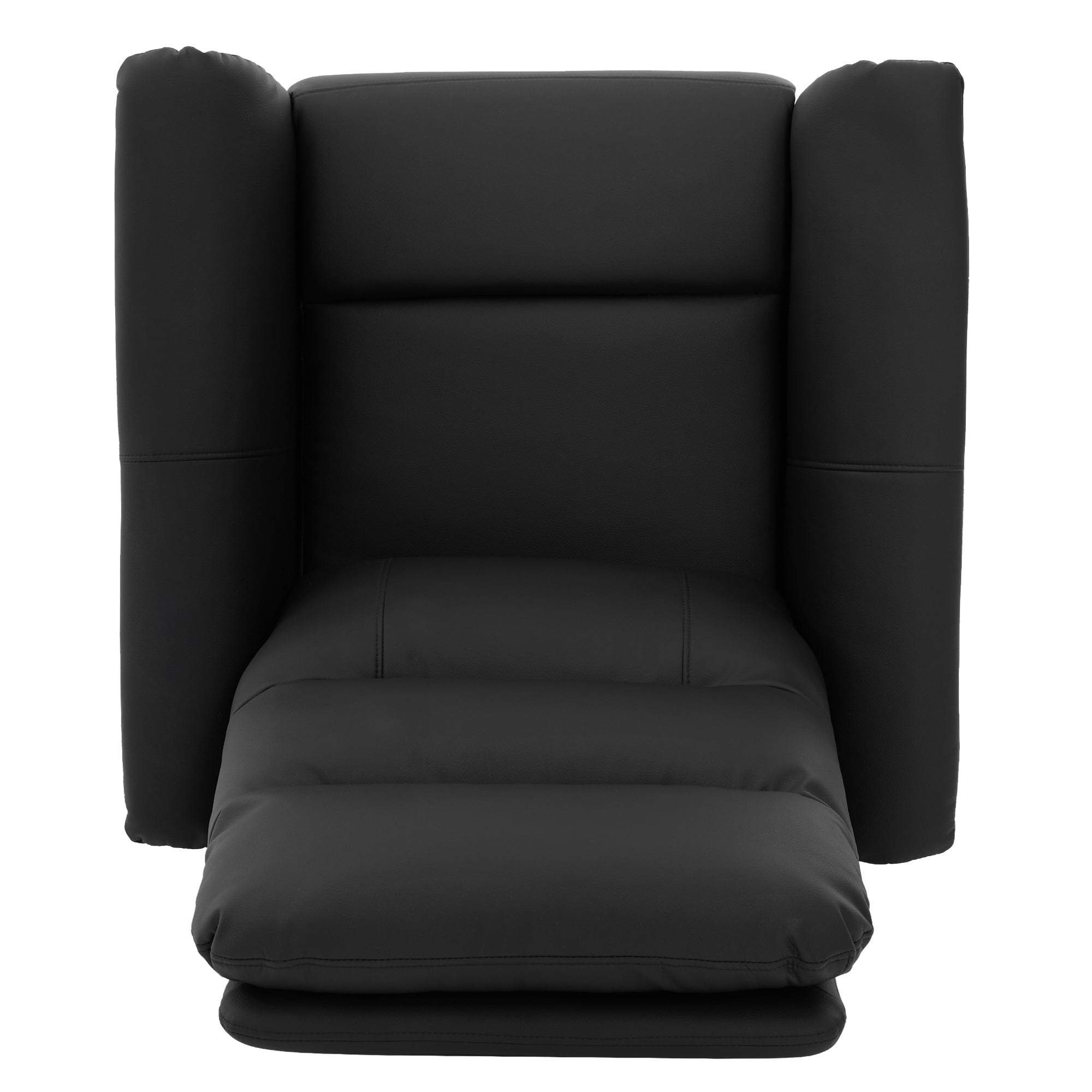 Euroco Manual Recliner Chair, 270° Swivel Rocker Chair with 8-Point Massage Function and Adjustable Backrest,Nursery Rocking Recliner for Living Room, Bedroom and Nursery,Black