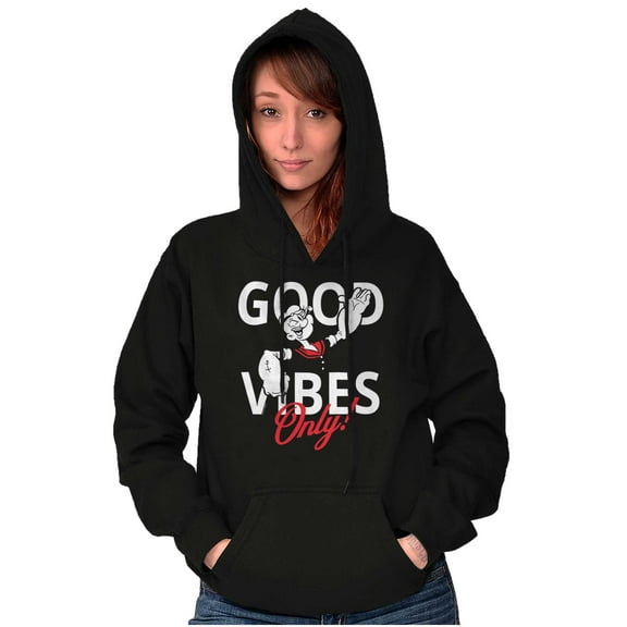 Popeye The Sailor Man Positive Quote Hoodie Sweatshirt Women Men Brisco Brands S