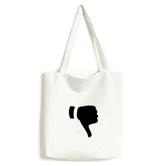 Ridicule Gesture Outline Pattern Tote Canvas Bag Shopping Satchel Casual Handbag