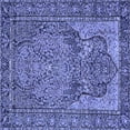 thumbnail image 1 of Ahgly Company Indoor Square Persian Blue Traditional Area Rugs, 3' Square, 1 of 4