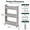 Gray, variant on QOPR Slim Rolling Storage Cart, 3-Tier Narrow Space Organizer with Wheels for Bathroom, Kitchen & Dorm