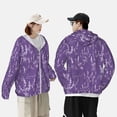 thumbnail image 6 of Kdxio Lavender Flowers Print Women Men Sun Protection UPF 50+ Jackets Zip Up Long Sleeve Hoodie Hiking Lightweight with Pockets, 6 of 8