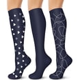 thumbnail image 1 of 3/6 Paires de Bas de Compression pour Femmes et Hommes 15-20 mmHg - Meilleur Soutien pour Infirmières, Course, Randonnée, Récupération et Bas de Vol, 1 of 7
