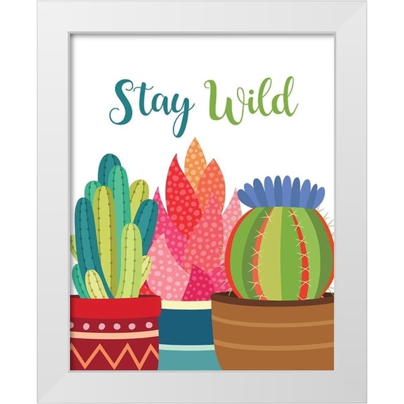 Robinson, Tamara 12x14 White Modern Wood Framed Museum Art Print Titled - Stay Wild