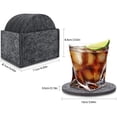 thumbnail image 1 of Maoww 14 pcs Round Felt Coasters with Storage Box Water Absorption Table for Drinks Cups Bar Glass, 1 of 5