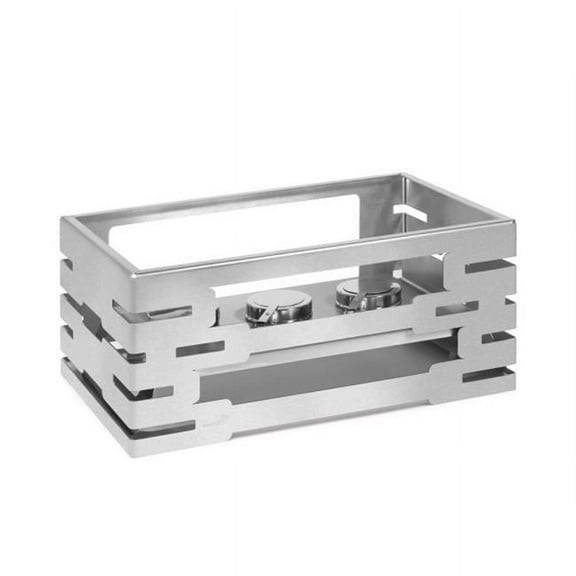 Rosseto Serving Solutions SM191 Multi-Chef Stainless Steel Rectangle Warmer with Burner Holder
