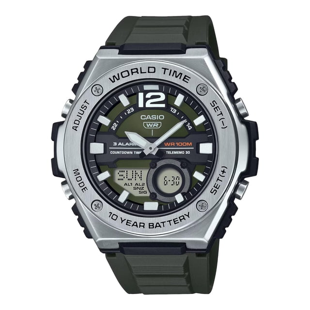Reloj CASIO MWQ-100-3AVCF Word Time-Negro negro