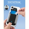 thumbnail image 3 of Miroddi Magnetic Card Holder, Magnetic Phone Wallet with Flap Compatible for iPhone 17/16/15/14/13/12 Series, Leather, RFID Blocking, 3 of 9