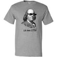 thumbnail image 3 of Inktastic Lit Since 1776 Lit Ben Franklin T-Shirt, 3 of 5
