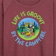 thumbnail image 3 of Pete The Cat - Life Is Groovy By The Campfire - Women's Lightweight French Terry Long Sleeve Shirt, 3 of 6