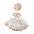 thumbnail image 2 of Ropa de moda para muñeca de simulación, vestido de estilo retro para muñeca de 24 pulgadas, tela suave, vestido hecho a mano para muñeca de niña de 60 Estilo F, 2 of 8