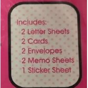 Hello Kitty Letter Stationery Set with Cards, Memo Sheets, Envelopes & Stickers – Sanrio Cute Kawaii Writing Set