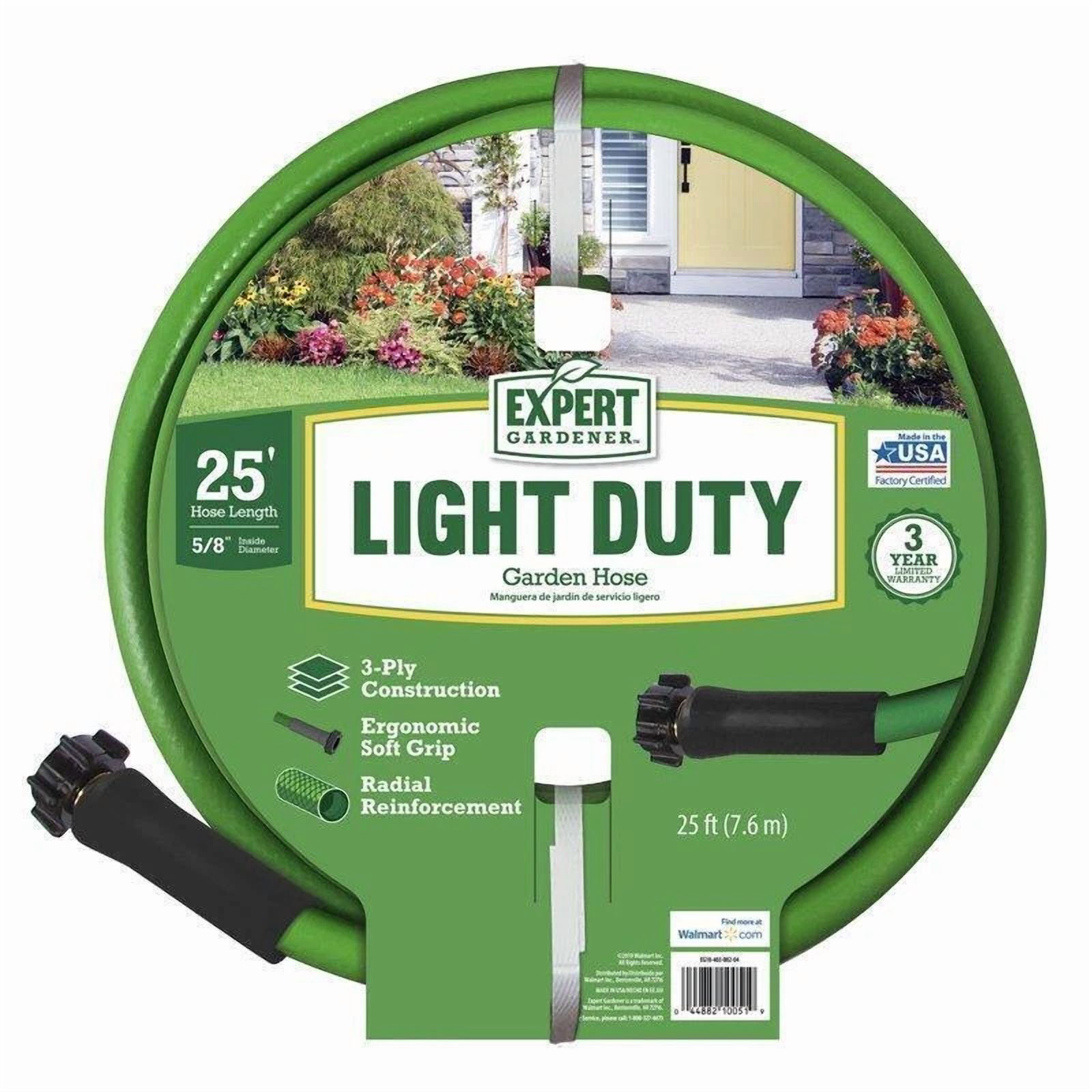 CRESTIN- Nylon Reinforced Garden Hose 5/8" X 25' Water Pressure 200 Psi Couplings New