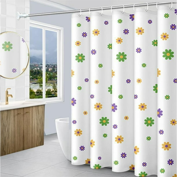 Bathroom Shower Curtain Proof Printed Shower Curtain Bathroom Curtain Toilet Partition Curtain No Need To Punch Holes To Provide Hook