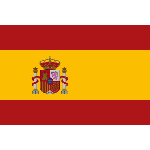 Spain Flag Decal Sticker - 6 inches wide