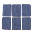 thumbnail image 1 of 6pcs s de Mezclil de Ropas de Demin Rectangur Remiendo de Costura Azul Sunnimix Parches de hierro sobre denim, 1 of 6