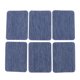 thumbnail image 1 of 6pcs s de Mezclil de Ropas de Demin Rectangur Remiendo de Costura Azul Sunnimix Parches de hierro sobre denim, 1 of 6