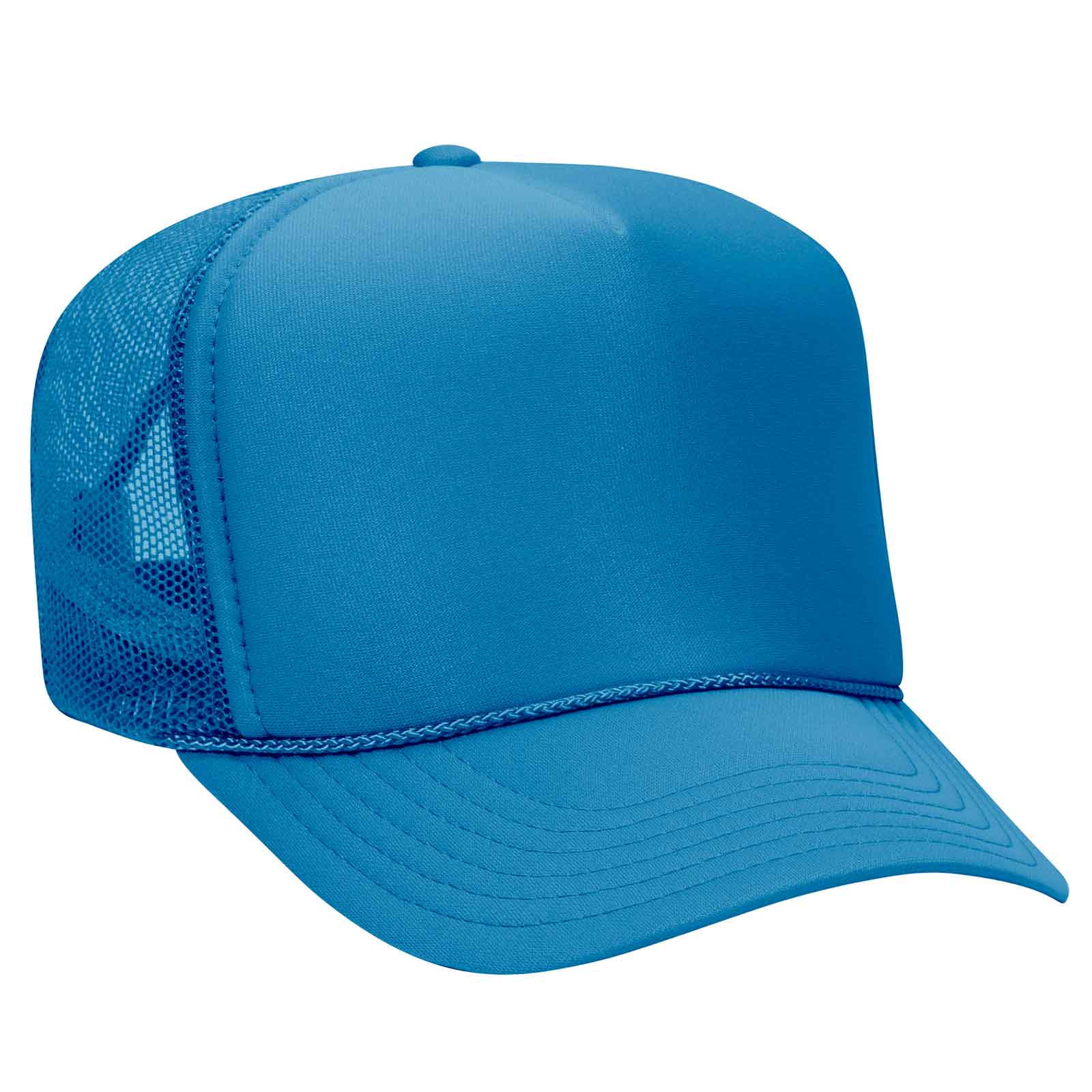 Crown Mesh Back Trucker Hat - Col. Blue 