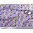 thumbnail image 2 of Soimoi Purple Velvet Fabric Stripe,Insect & Bunny Animal Print Sewing Fabric BTY 58 Inch Wide, 2 of 3