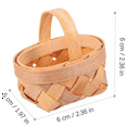 thumbnail image 2 of 24PCS Mini Woven Baskets with Handles for Favors Crafts Decor Photo Prop, 2 of 5