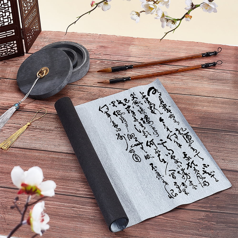 Moisture Retaining Ink Stones with Chinese Non-woven Fabrics Brush Water Writing Magic Cloth Chinese Calligraphy Brushes Pen Mixed Color